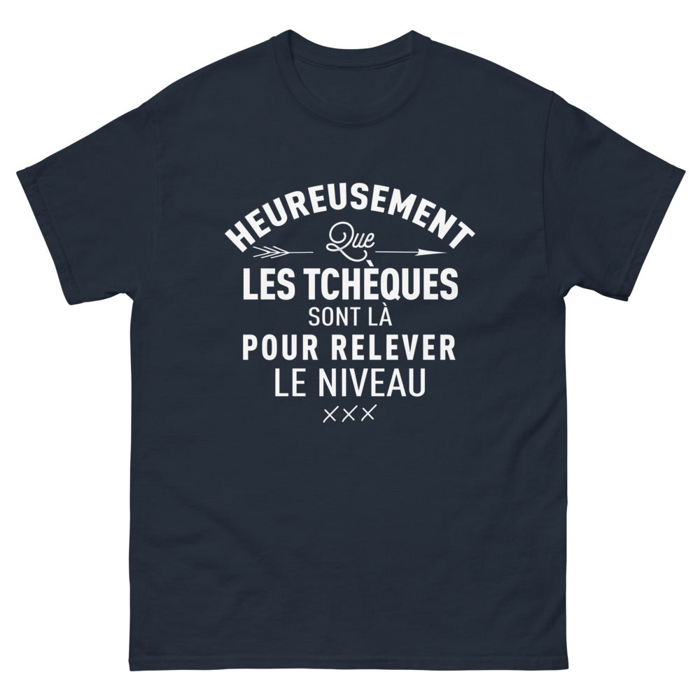 T-shirt Tchèque marine - Heureusement que les Tchèques sont là