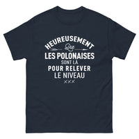 Thumbnail for T-shirt Pologne marine - Heureusement que les Polonaises sont là