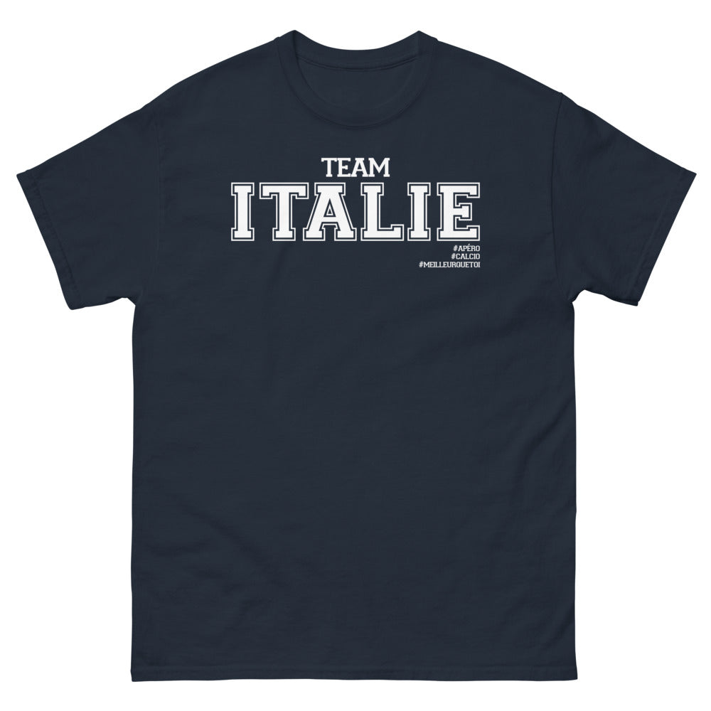 T-shirt Italie marine - Apéro Calcio Meilleur que Toi