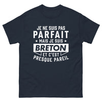 Thumbnail for T-shirt Bretagne marine - Je ne suis pas parfait, mais je suis Breton