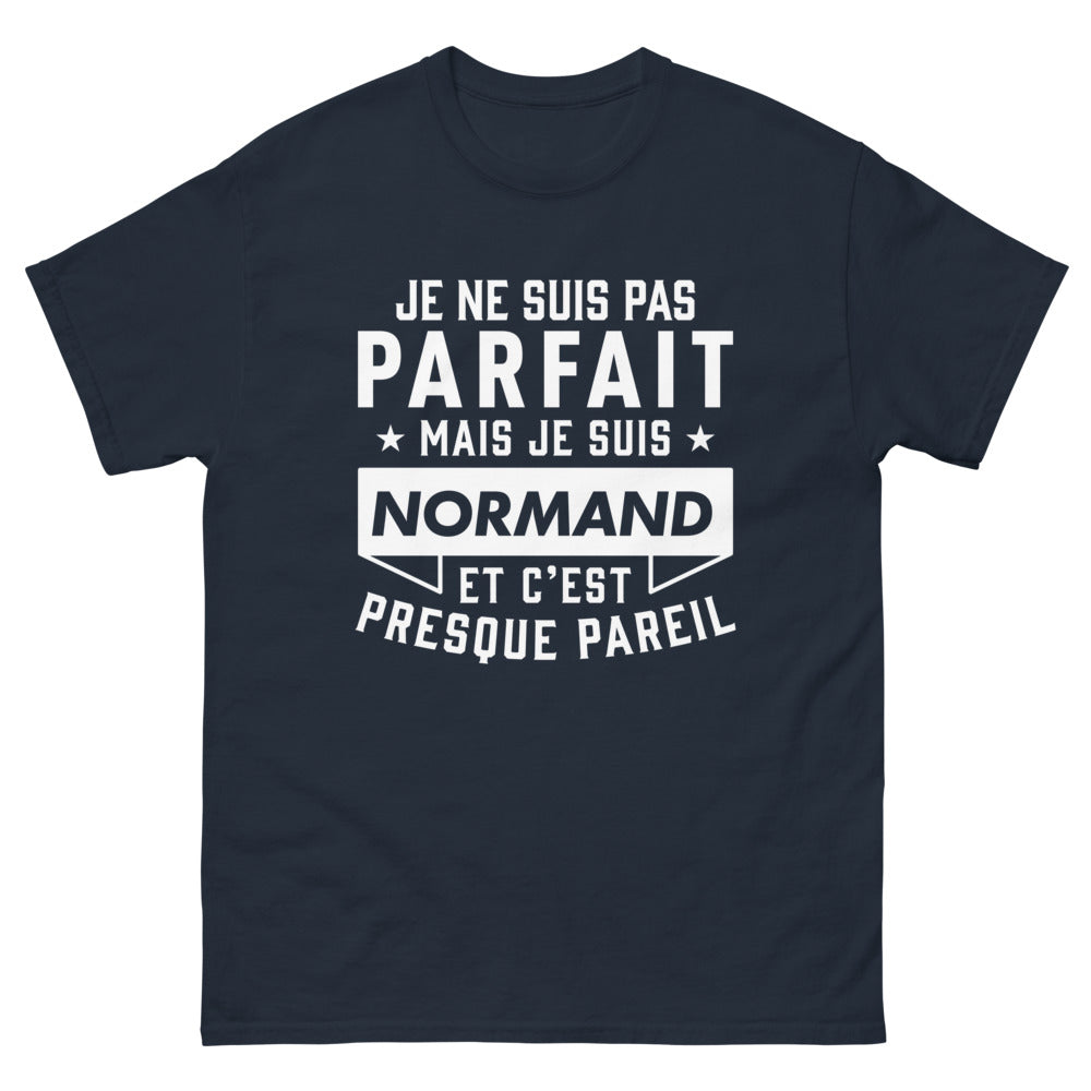 T-shirt Normand marine - Presque parfait et fier de l'être