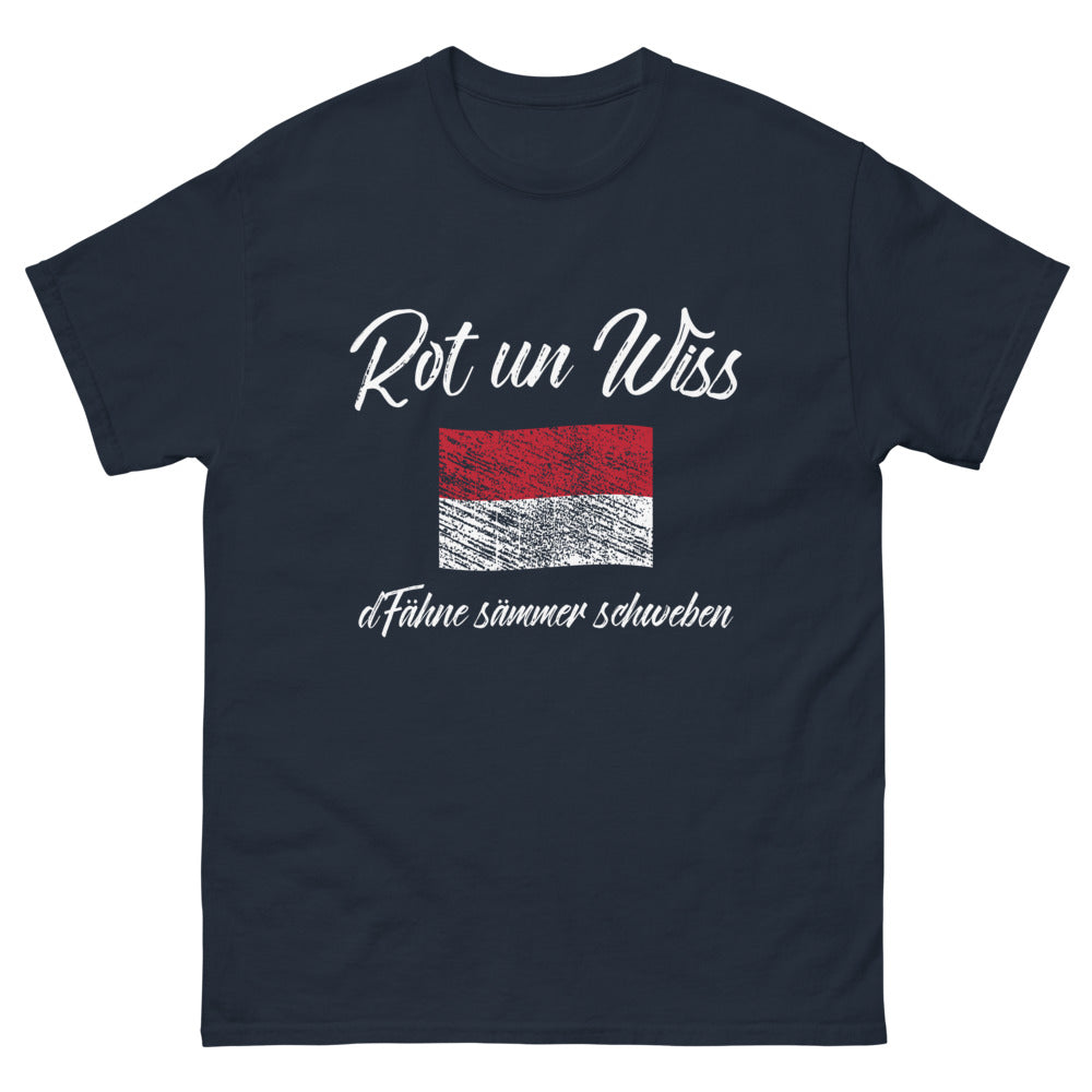 T-Shirt Rheinland-Pfalz marineblau - Rot Weiß Fahne