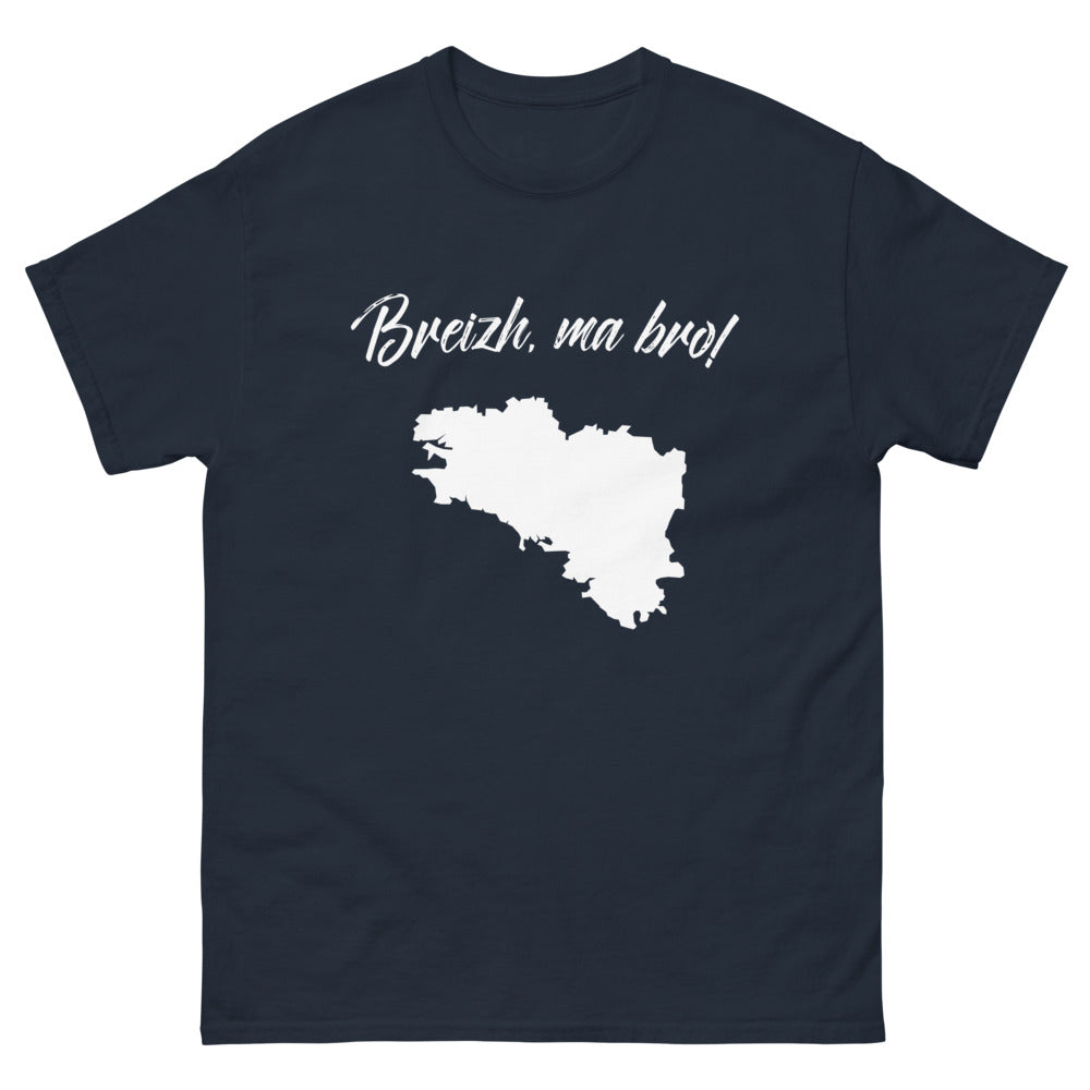 T-shirt Bretagne marine - Breizh Ma Bro, fierté bretonne