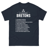 Thumbnail for T-shirt Bretagne marine - Les 10 Commandements Bretons