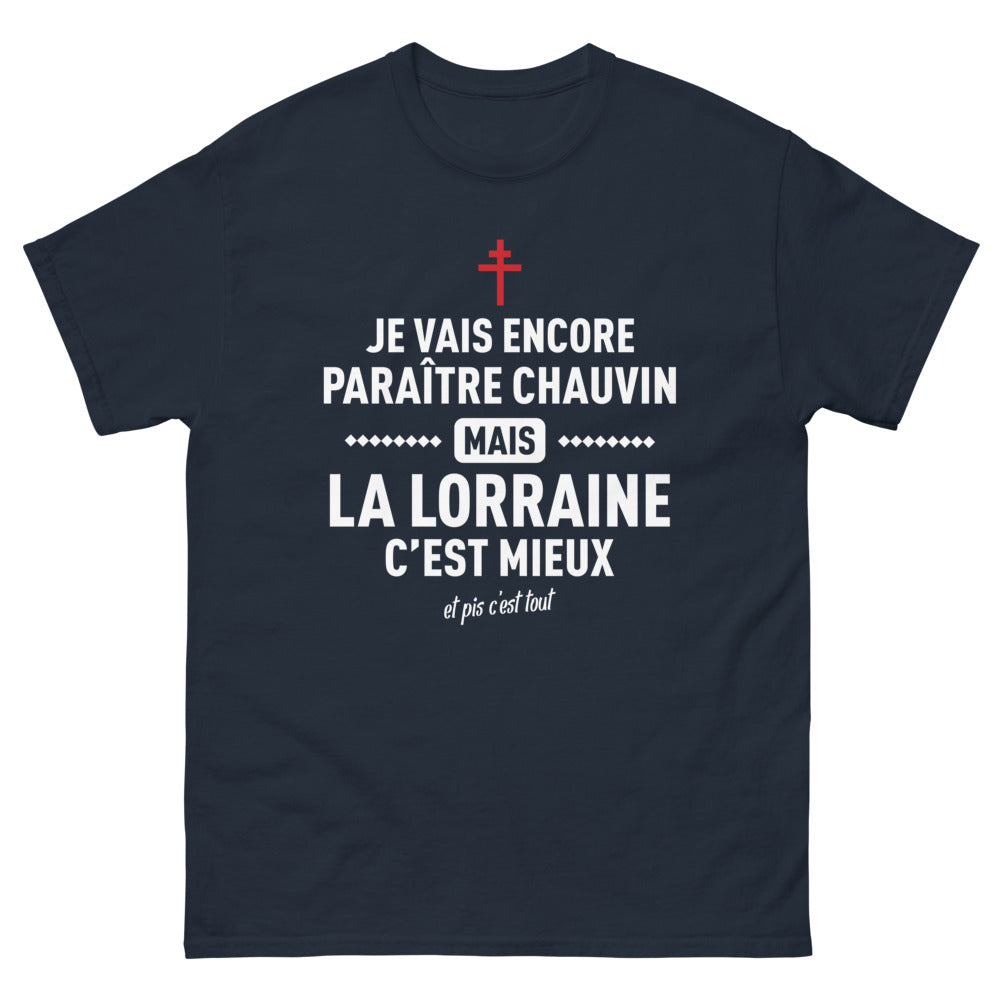 T-shirt Lorraine marine - Lorraine, c'est mieux et pis c'est tout