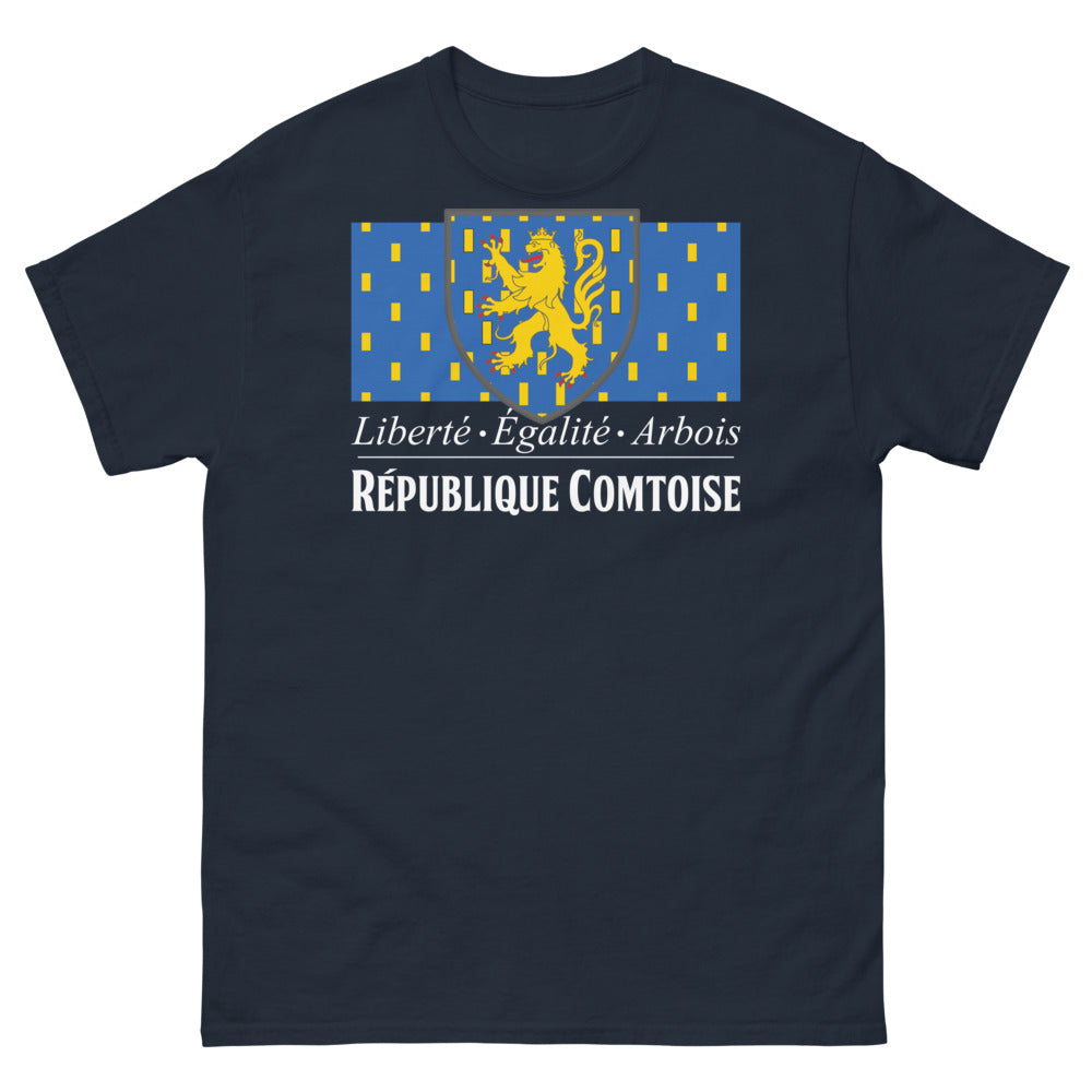 T-shirt Comtois marine - Liberté Égalité Arbois