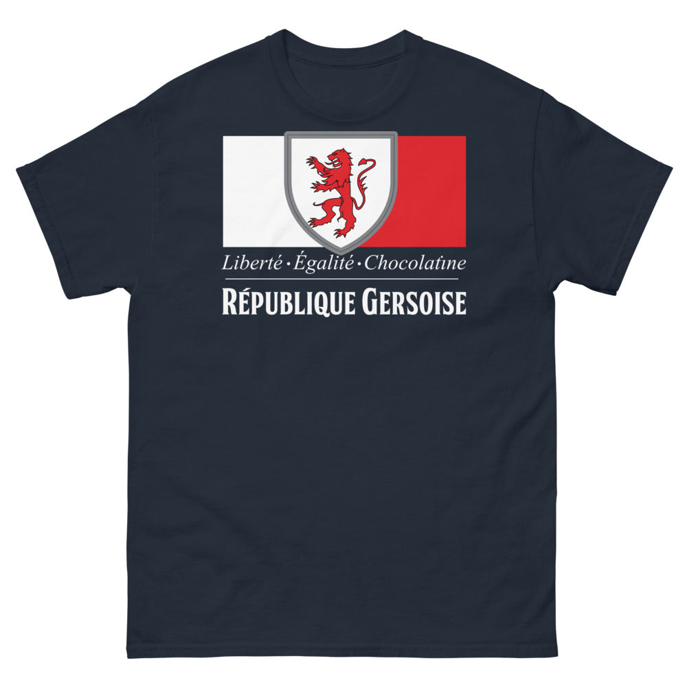 T-shirt Gersois marine - Liberté, Égalité, Chocolatine