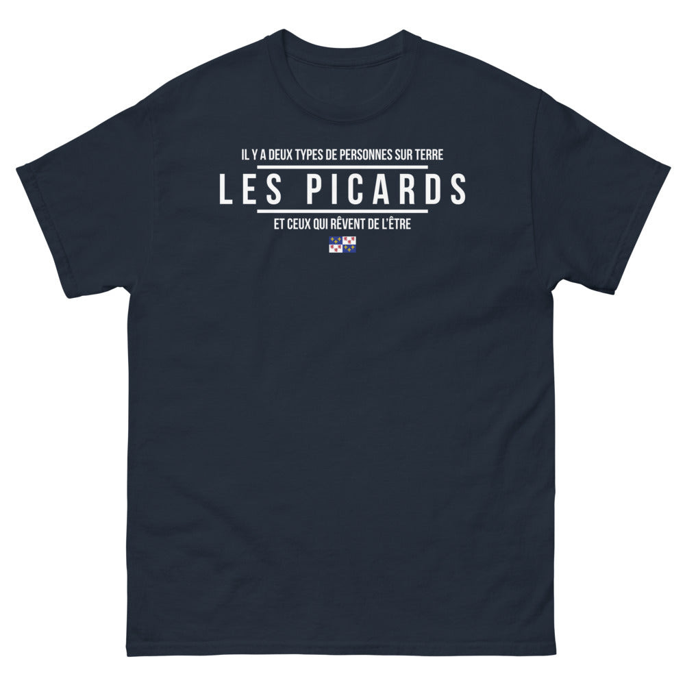 T-shirt Picard marine - Deux types de personnes sur terre