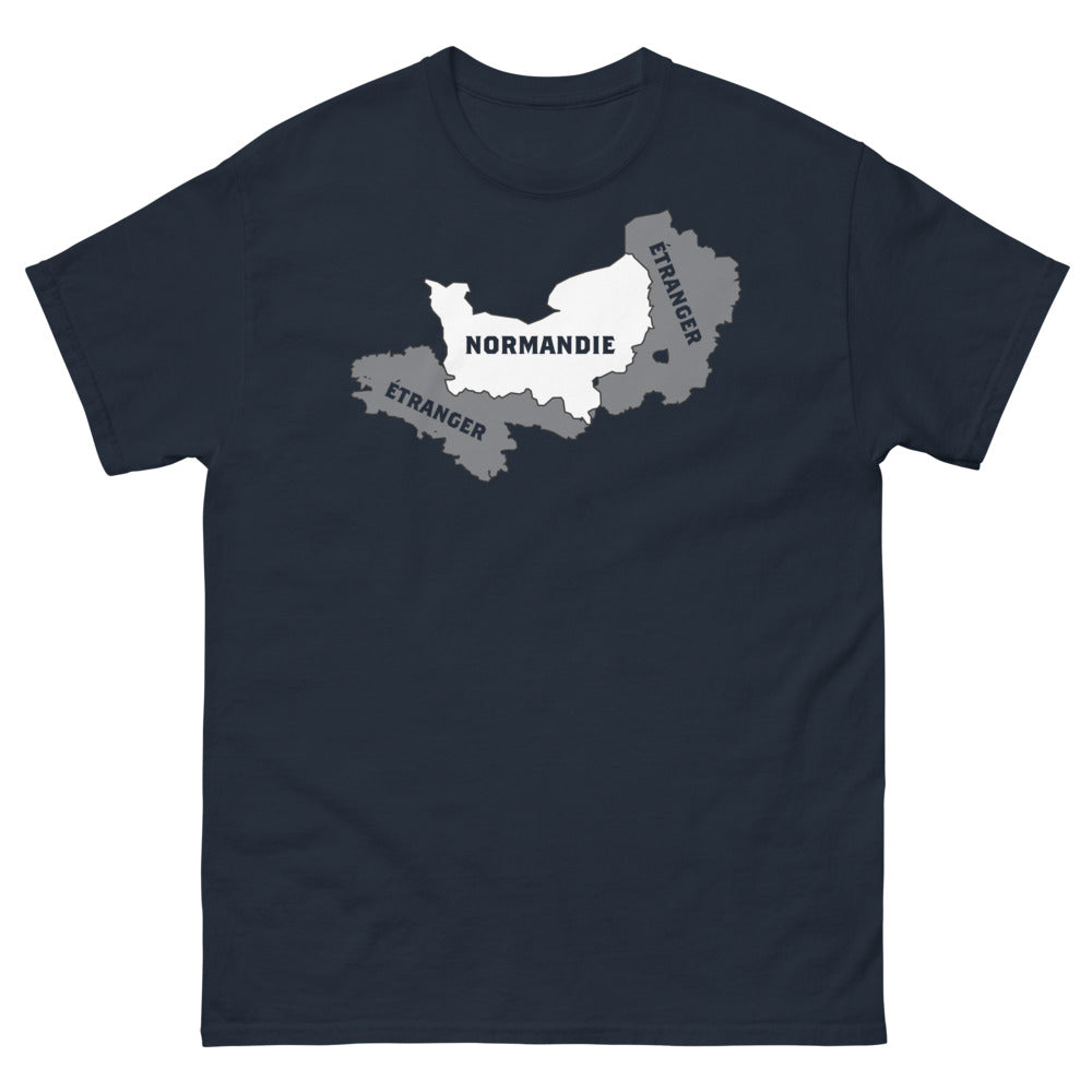 T-shirt Normandie marine - clin d'œil aux tempêtes marines