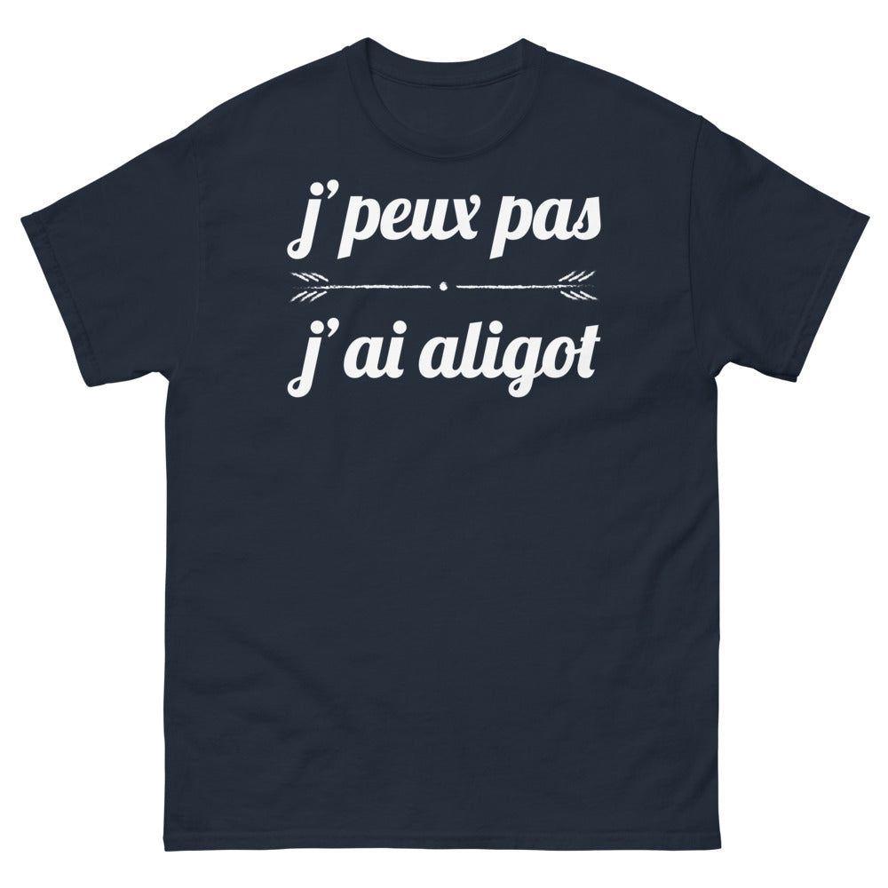T-shirt Aveyron marine - Je peux pas, j'ai aligot