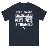 Thumbnail for T-shirt Italie bleu marine - Célébrez le régime italien avec humour