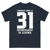 Thumbnail for T-shirt 31 marine - Fabriqué dans le 31, département de légende