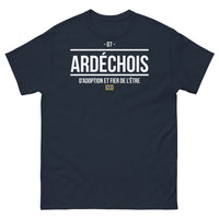Thumbnail for T-shirt Ardèche marine - Ardéchois d'adoption et fier de l'être