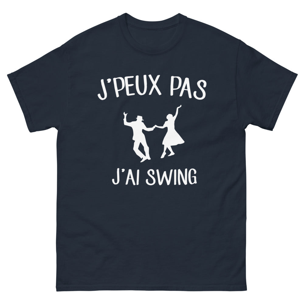 T-shirt danse noir dos - J'peux pas, j'ai swing