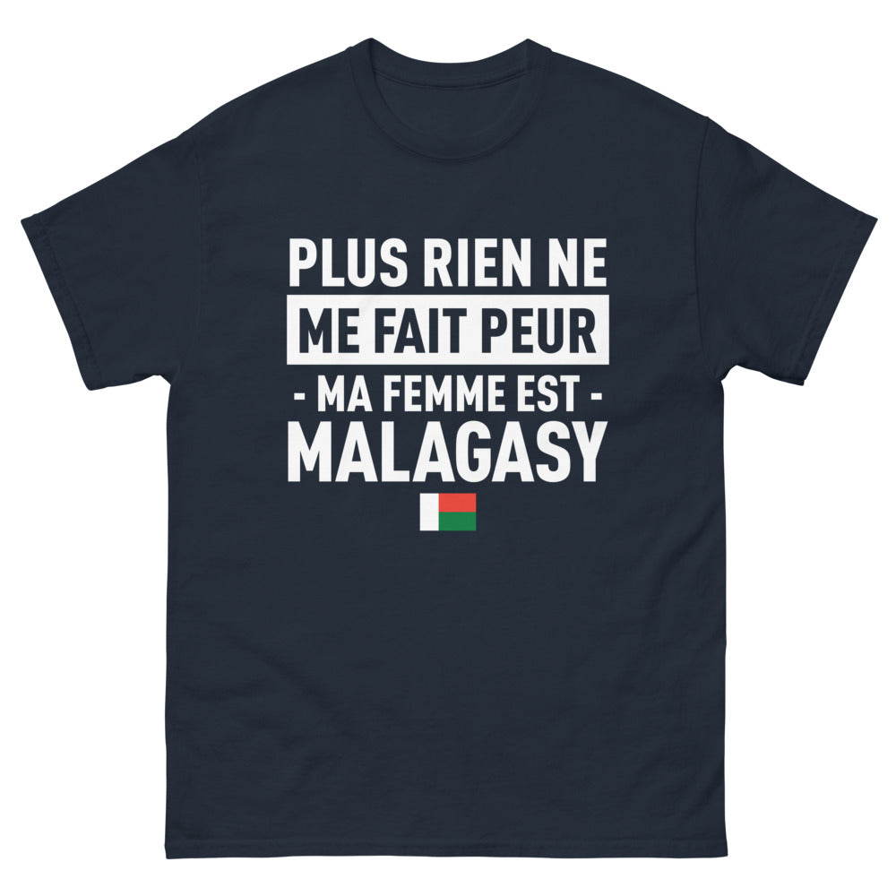 T-shirt Madagascar marine - Ma femme est Malagasy