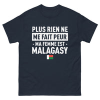Thumbnail for T-shirt Madagascar marine - Ma femme est Malagasy