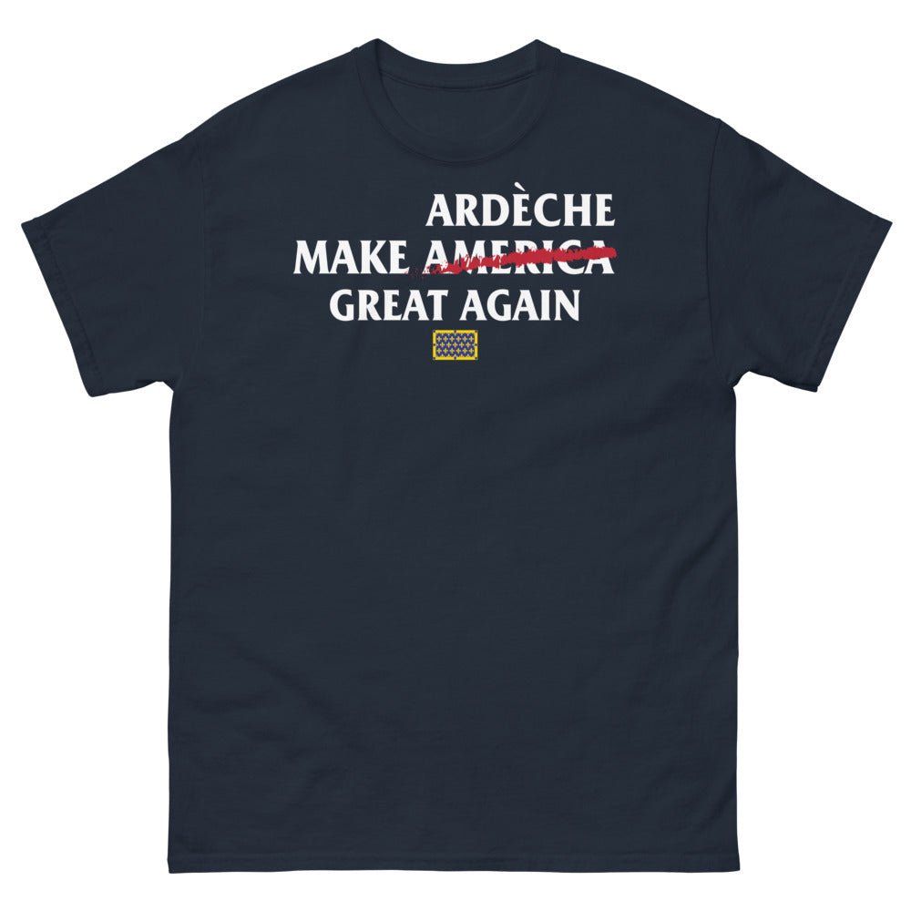 T-shirt Ardèche marine - Make America Great Again