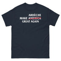 Thumbnail for T-shirt Ardèche noir dos - Make America Great Again