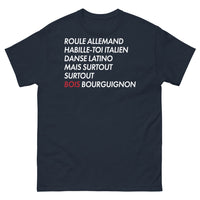 Thumbnail for T-shirt Bourgogne marine - Roulez allemand, habillez-vous italien