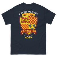 Thumbnail for T-shirt Corrèze marine - Je ne suis pas parfait, mais je suis Corrézien