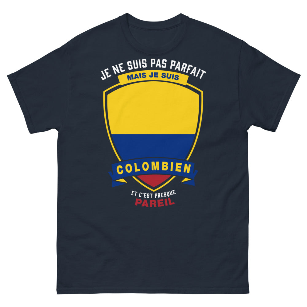 T-shirt Colombien marine - Pas parfait, mais Colombien