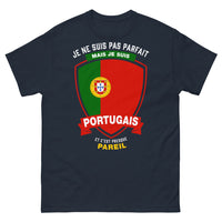 Thumbnail for T-shirt Portugal marine - Je ne suis pas parfait mais je suis Portugais