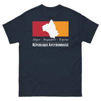 Thumbnail for T-shirt Aveyron marine - hommage à l'aligot et roquefort
