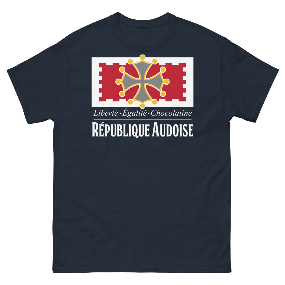 T-shirt Aude marine - Liberté, Égalité, Chocolatine
