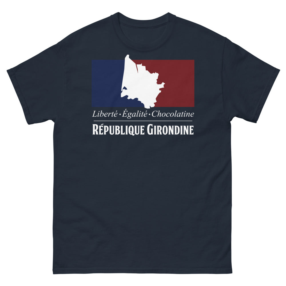 T-shirt Gironde marine - Liberté, Égalité, Chocolatine