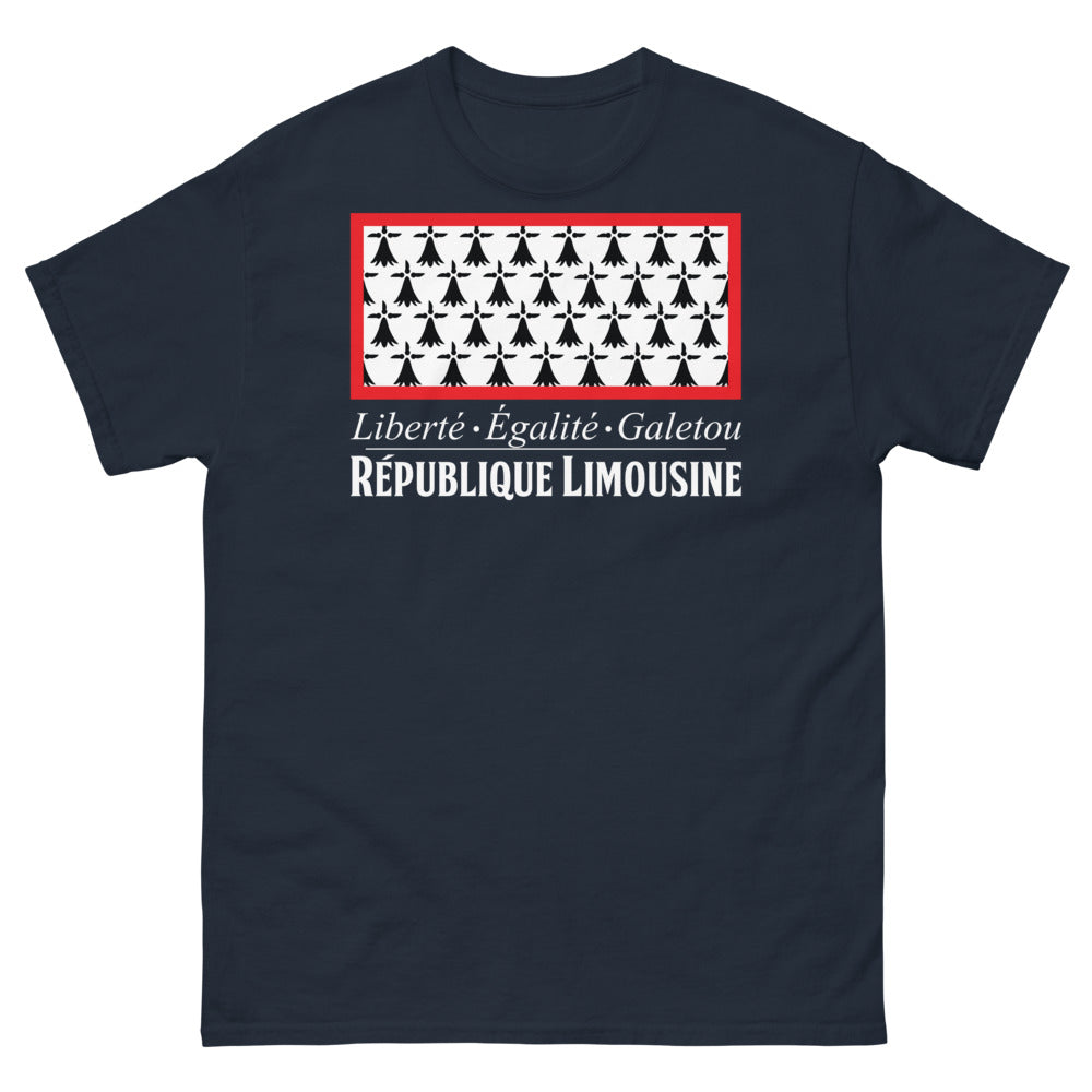 T-shirt Limousine marine - Liberté Égalité Galetou