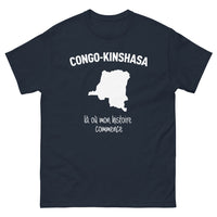 Thumbnail for T-shirt Congo-Kinshasa marine - Là où mon histoire commence