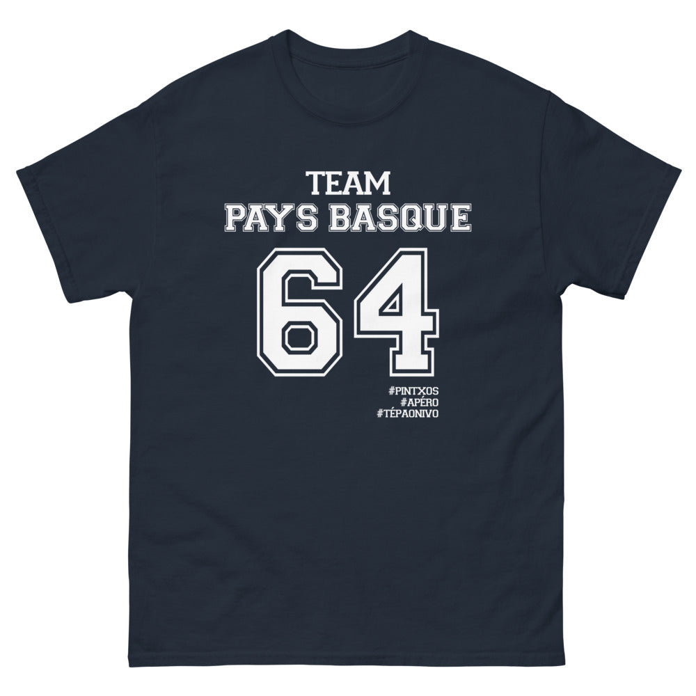 T-shirt Pays Basque 64 marine - Pintxos et apéro convivial