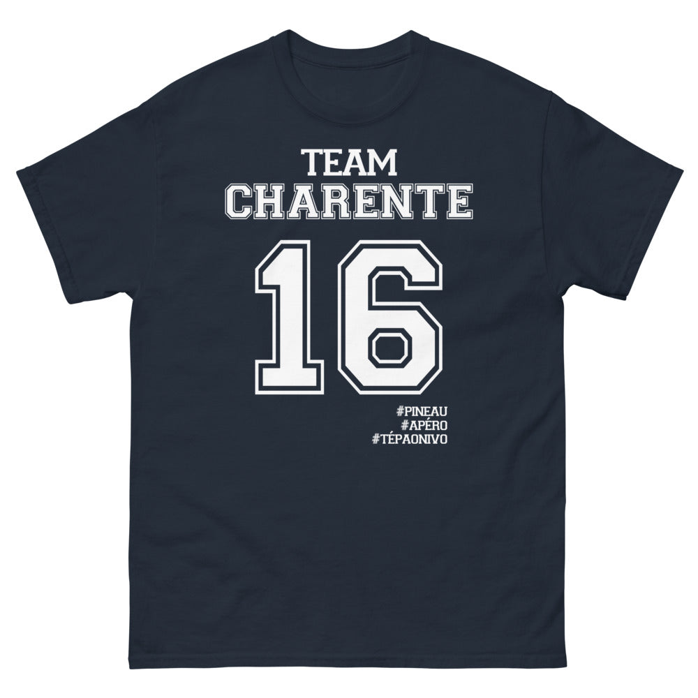 T-shirt Charente 16 marine - Amateurs de Pineau & Apéro