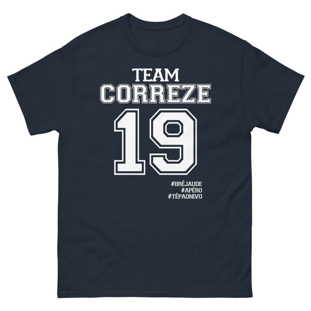 T-shirt Corrèze marine - Fierté de la brejaude à l'apéro