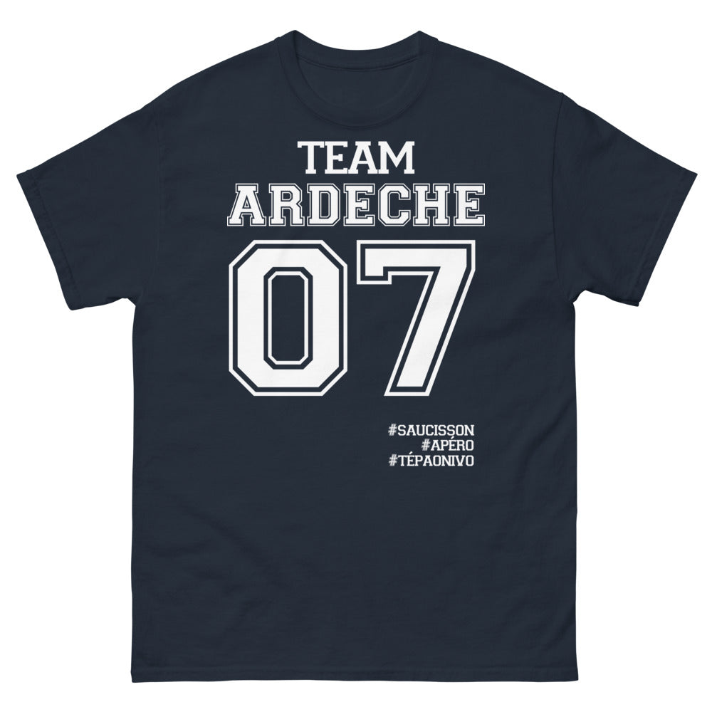 T-shirt Ardèche marine - Saucisson & Apéro