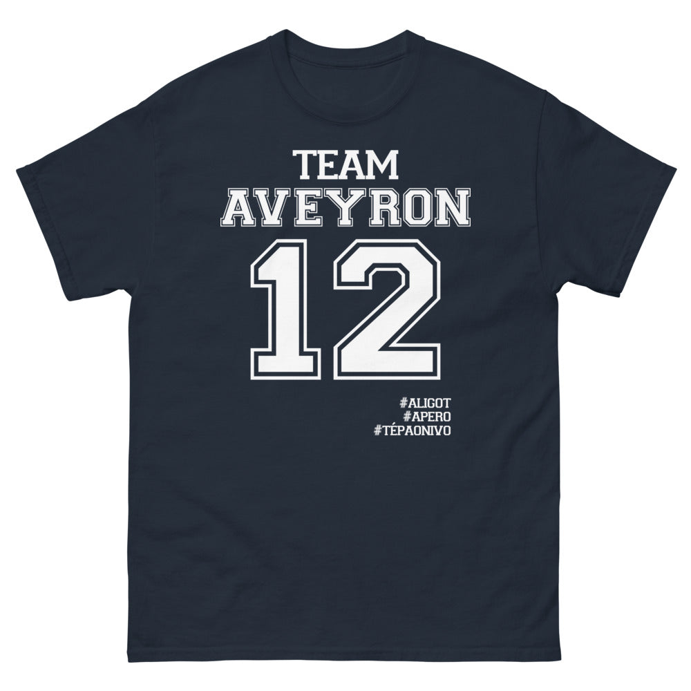T-shirt Aveyron marine - Aligot et Tepaonivo humoristique
