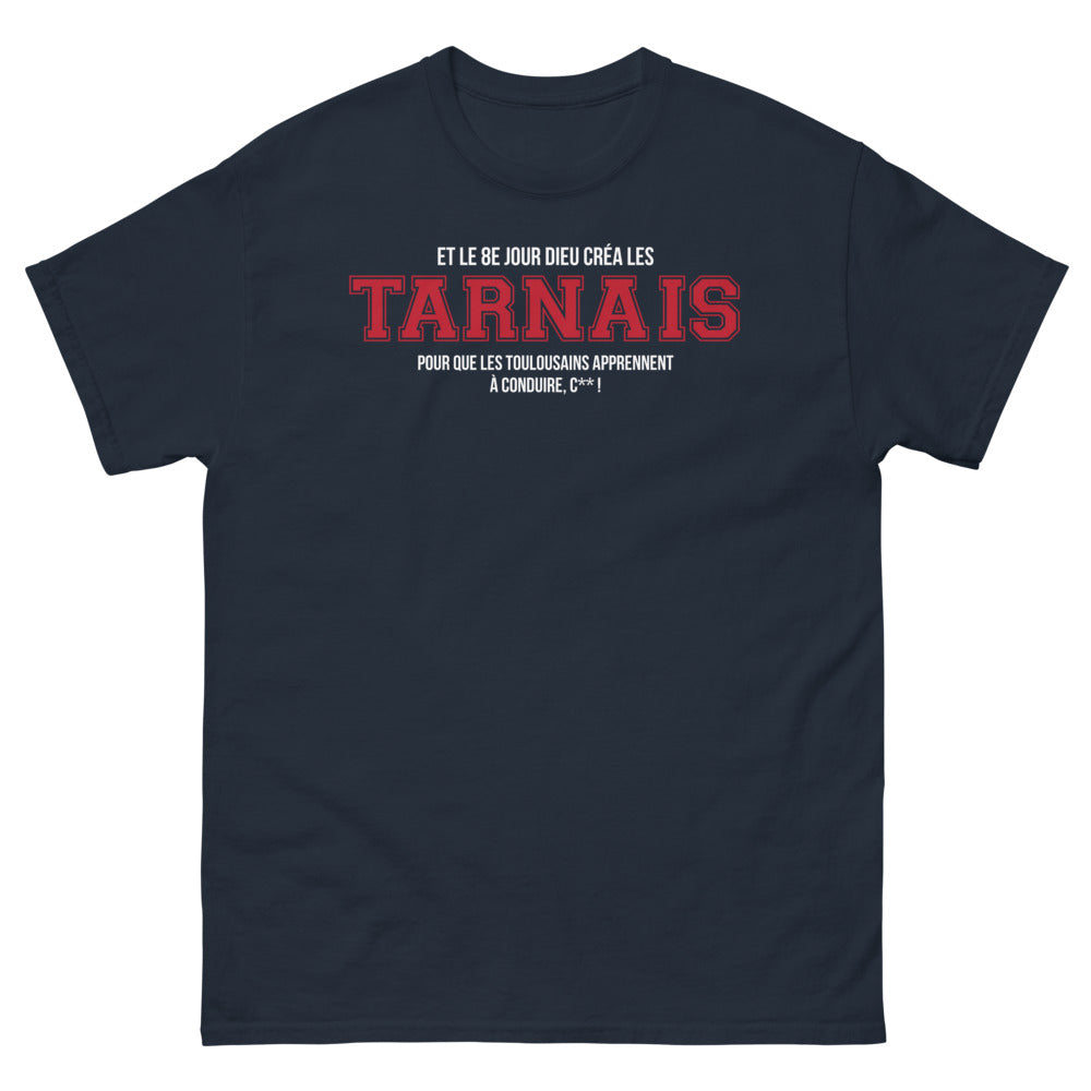 T-shirt Tarn marine - Et le 8e jour Dieu créa les Tarnais