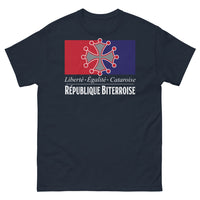 Thumbnail for T-shirt Biterrois marine - Liberté, Égalité, Cataroise