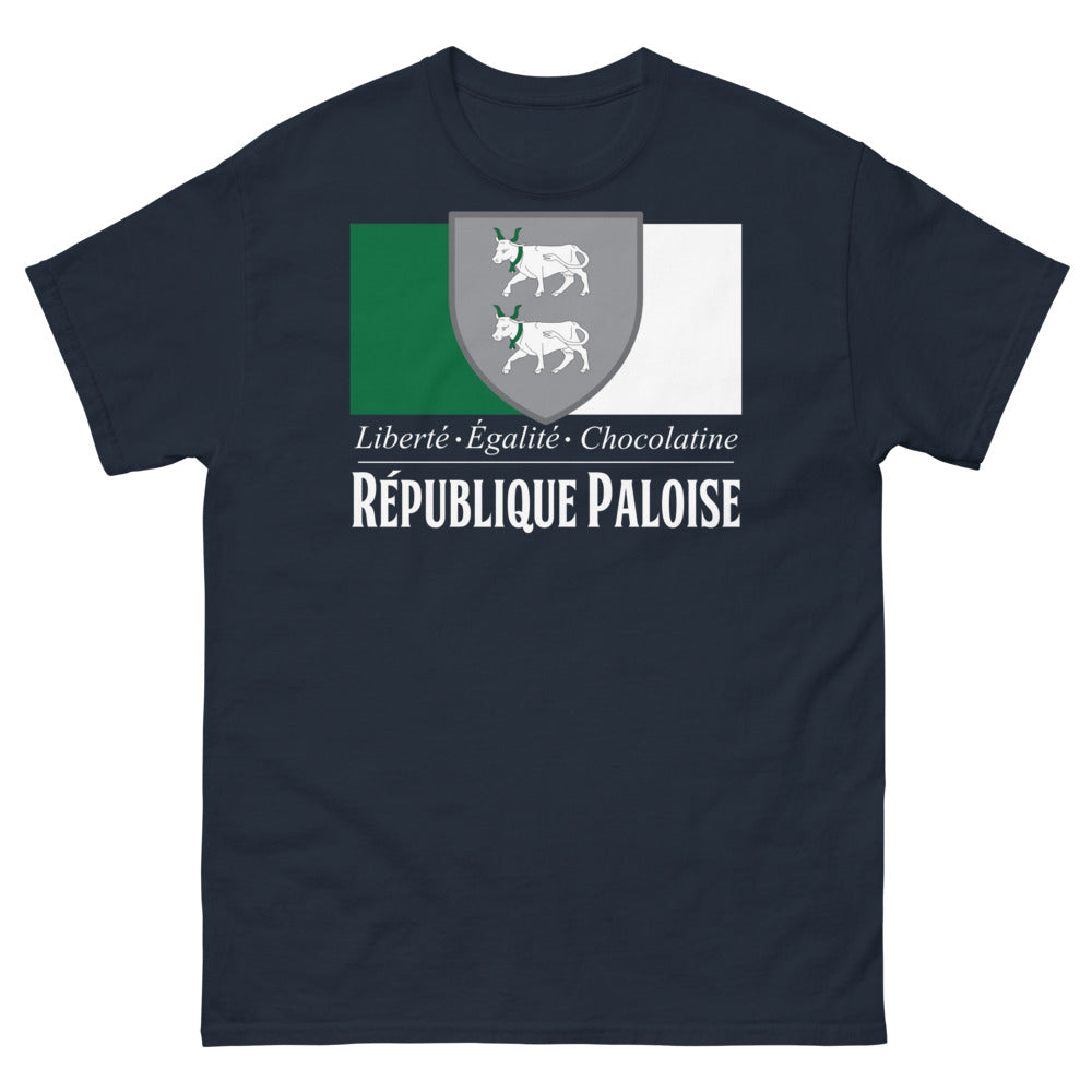 T-shirt République Paloise marine - Liberté Égalité Chocolatine