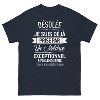 Thumbnail for T-shirt Moldave marine - Désolée, je suis déjà prise