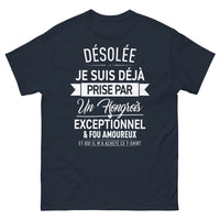 Thumbnail for T-shirt Hongrois marine - Désolée, je suis déjà prise