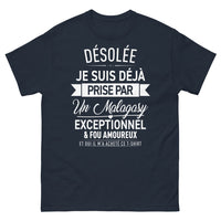 Thumbnail for T-shirt Madagascar marine - Désolée, je suis déjà prise par un Malgache exceptionnel