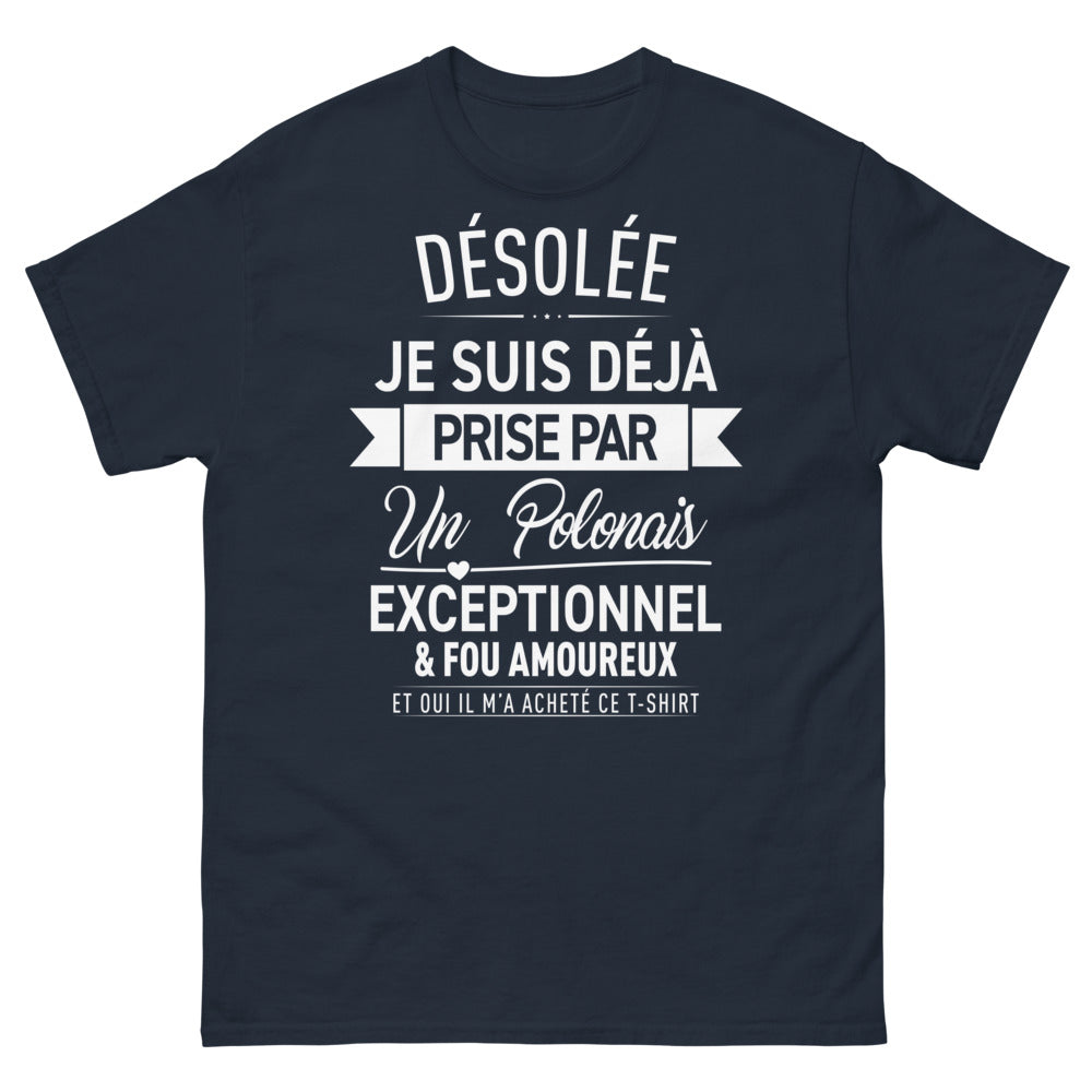 T-shirt Polonais noir dos - Déjà prise par un Polonais exceptionnel