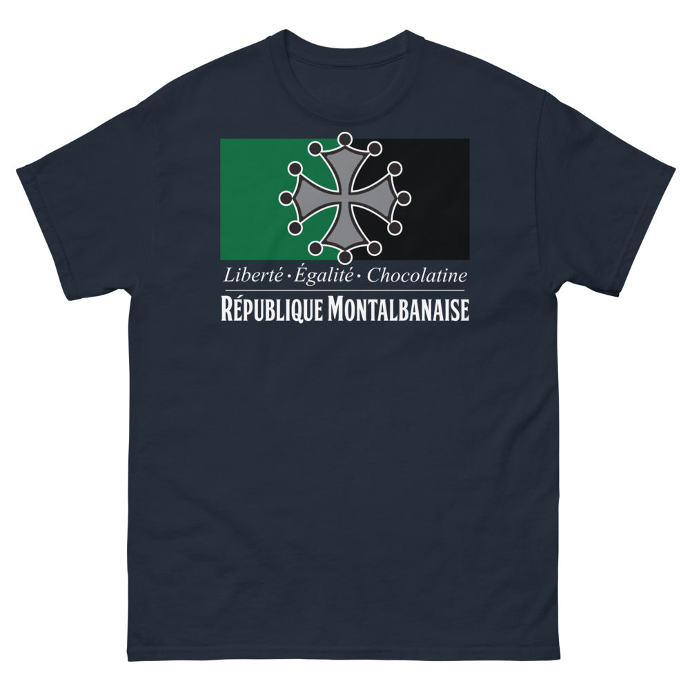 T-shirt Montalbanais marine - Liberté Égalité Chocolatine