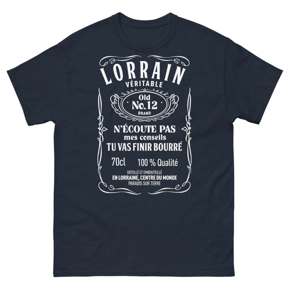 T-shirt Lorraine marine - N'écoute pas mes conseils, humour local