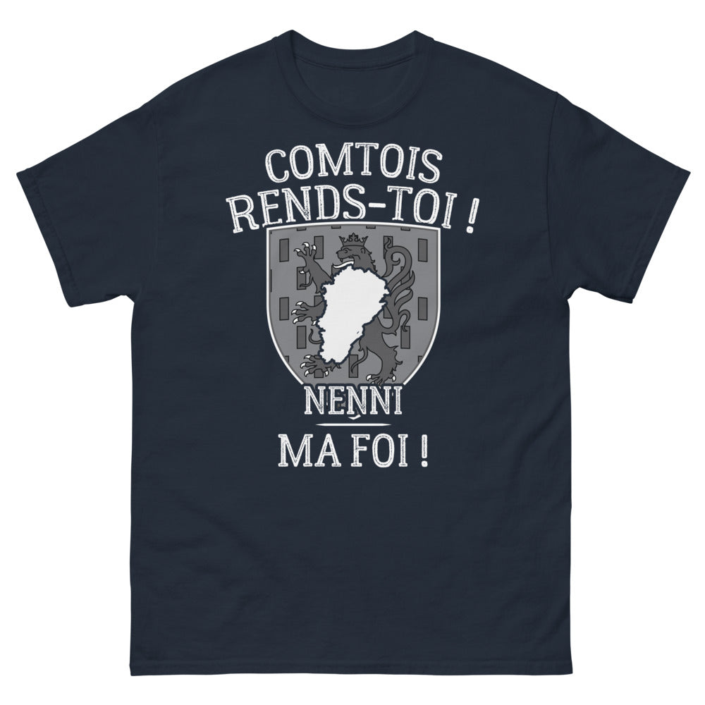 T-shirt Comtois marine - Comtois, rends-toi, nenni ma foi !