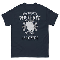 Thumbnail for T-shirt Lozère marine - Ma drogue préférée, c'est la Lozère