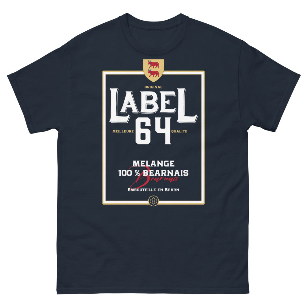 T-shirt Béarn marine - Célébration des racines avec humour