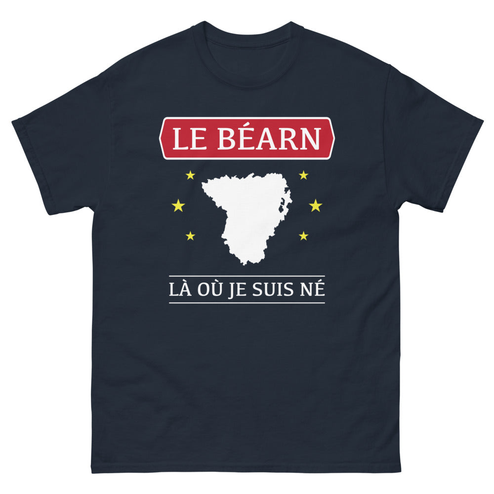 T-shirt Béarn marine - Le Béarn, là où je suis né