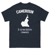 Thumbnail for T-shirt Cameroun marine - là où mon histoire commence